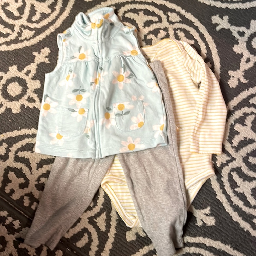 Carters, 18m little girls vest set